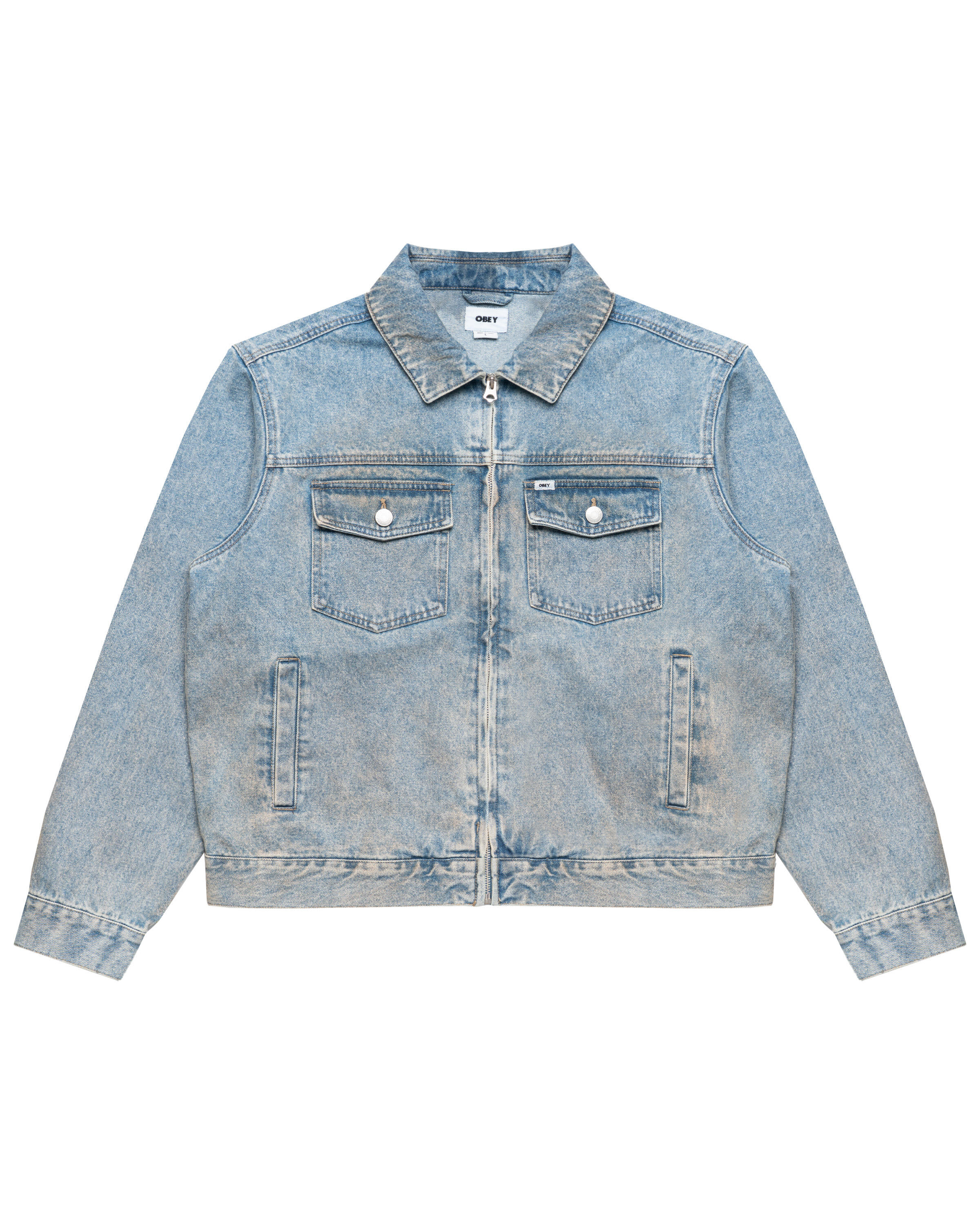Obey BASE TRUCKER JACKET | 121800615-HVLI | AFEW STORE